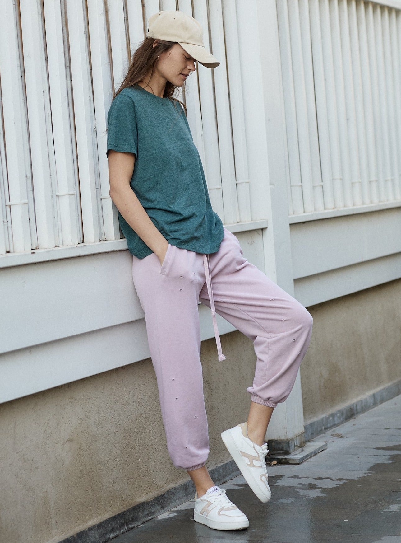 STONE SWEATPANTS PINK