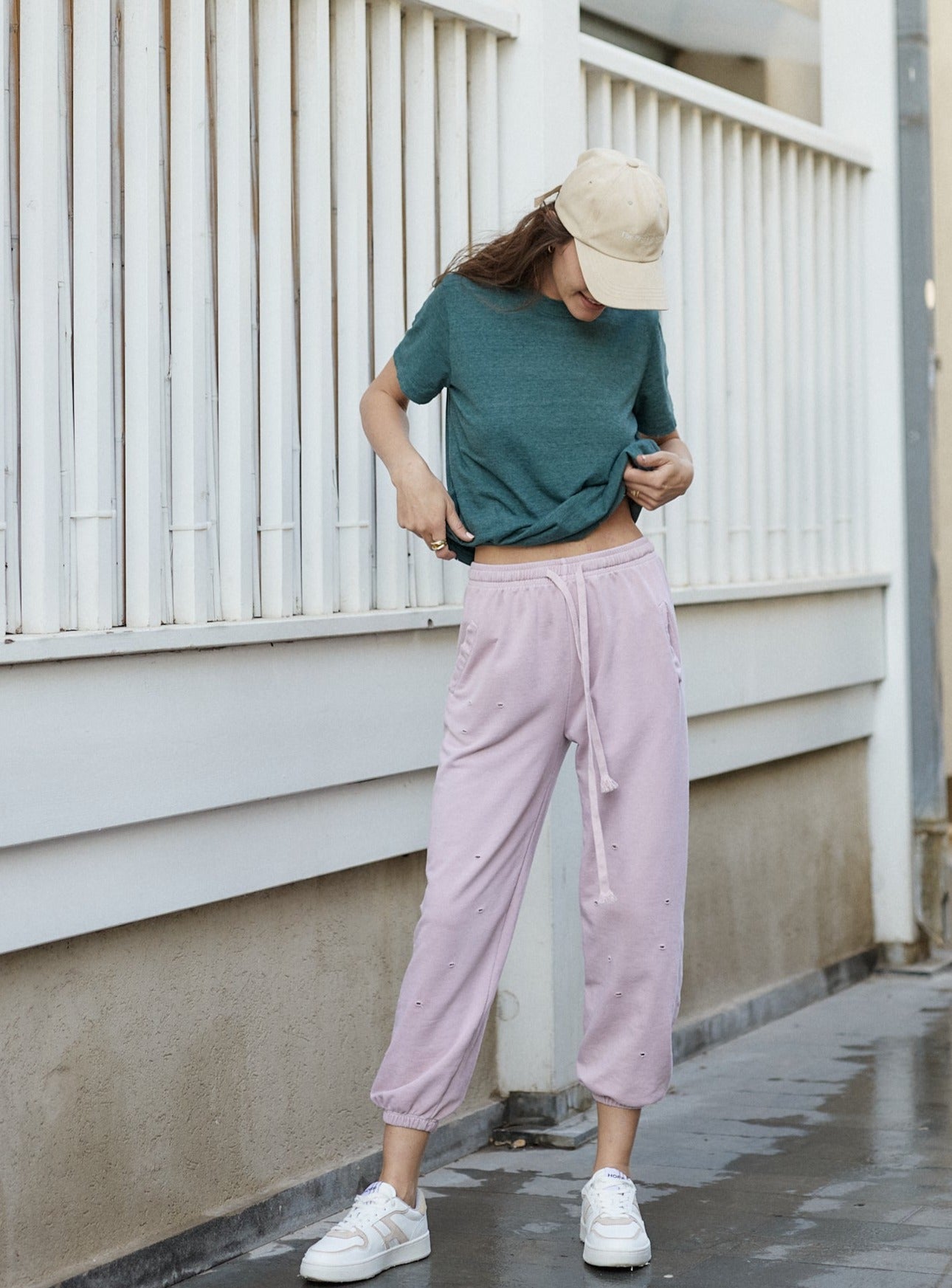 STONE SWEATPANTS PINK