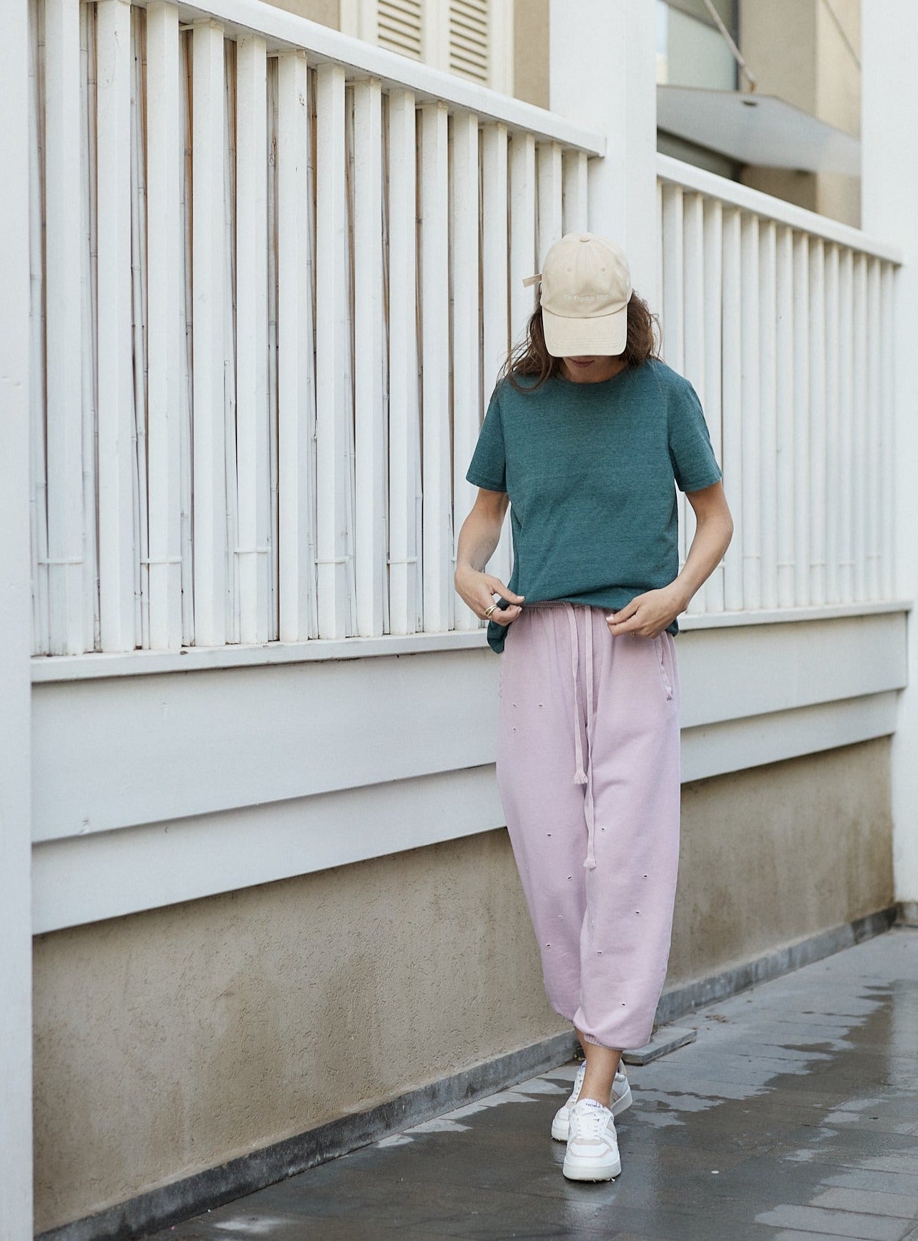 STONE SWEATPANTS PINK