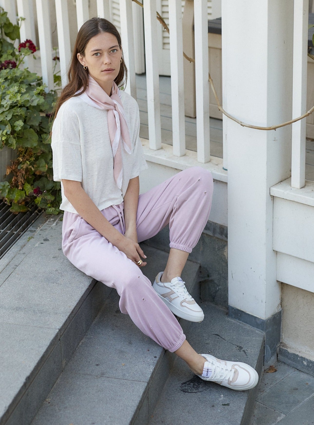 STONE SWEATPANTS PINK