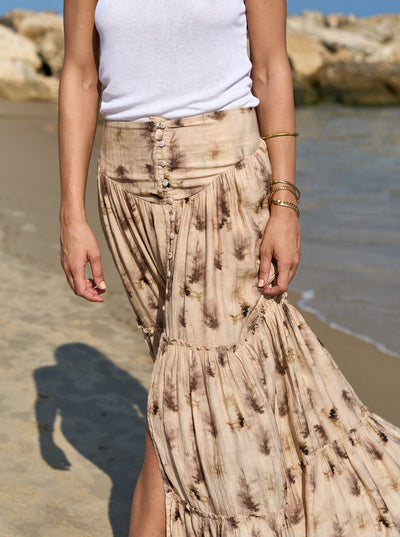 BOHO MAXI SKIRT STONE