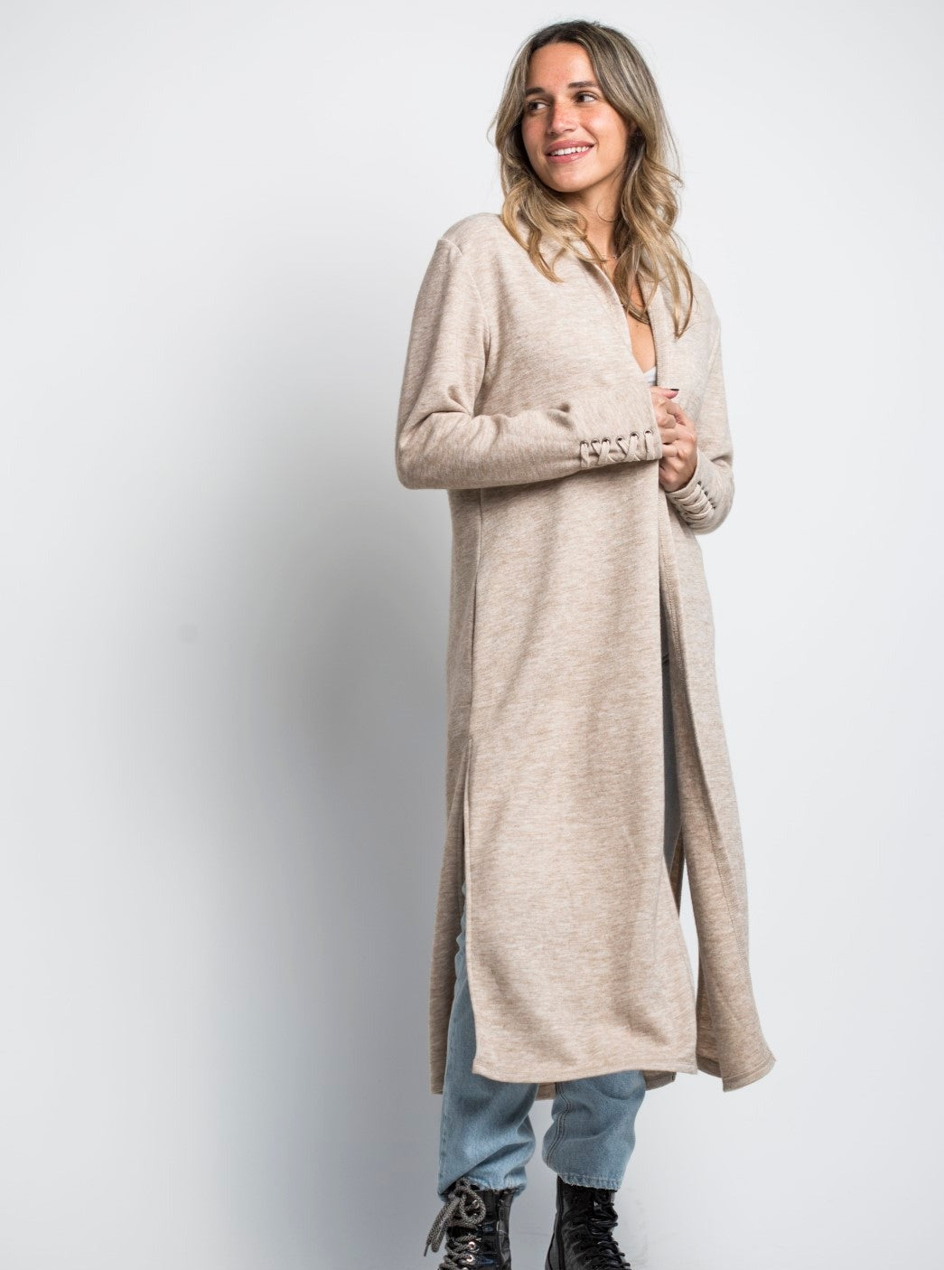 LONG CARDI X BEIGE