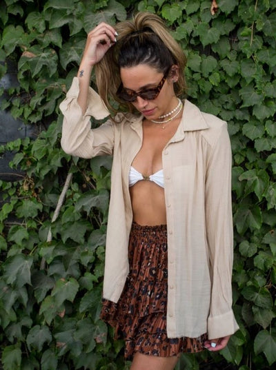 MADISON SKIRT BROWN