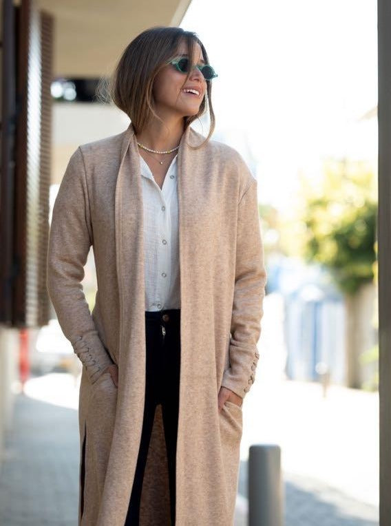 LONG CARDI X BEIGE