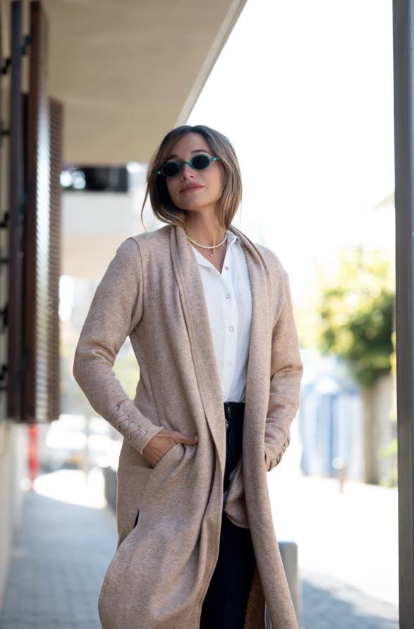 LONG CARDI X BEIGE